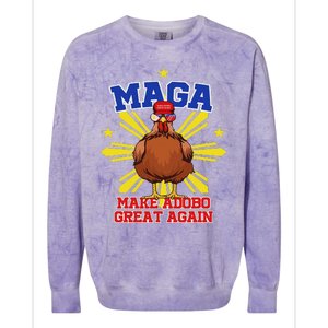 Funny Chicken Adobo Proud Pinoy Filipino Colorblast Crewneck Sweatshirt