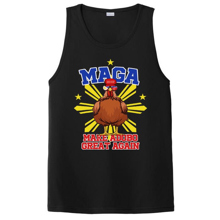 Funny Chicken Adobo Proud Pinoy Filipino PosiCharge Competitor Tank