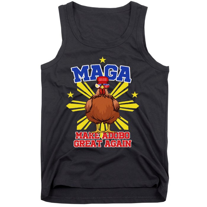 Funny Chicken Adobo Proud Pinoy Filipino Tank Top