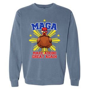 Funny Chicken Adobo Proud Pinoy Filipino Garment-Dyed Sweatshirt