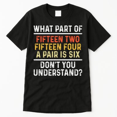 Funny Cribbage Art For Board Game Cribbage Player Tall T-Shirt