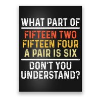 Funny Cribbage Art For Board Game Cribbage Player Poster