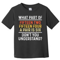 Funny Cribbage Art For Board Game Cribbage Player Toddler T-Shirt