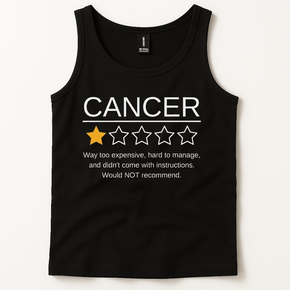 Funny Cancer Awareness One Star Rating Esophageal Ovarian Tank Top