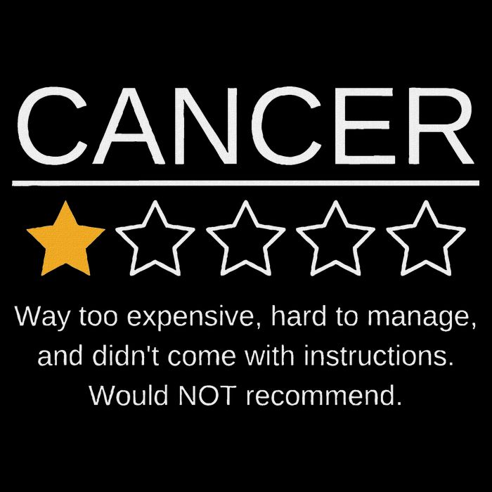 Funny Cancer Awareness One Star Rating Esophageal Ovarian Tank Top