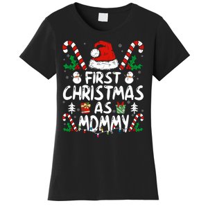 First Christmas As Mommy Family Matching New Mom 1st Time Women's T-Shirt