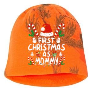 First Christmas As Mommy Family Matching New Mom 1st Time Kati - Camo Knit Beanie