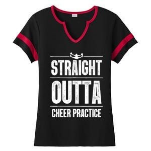 Funny Cheerleader Art Wo Girl Cheer Flyer Cheerleading Ladies Halftime Notch Neck Tee