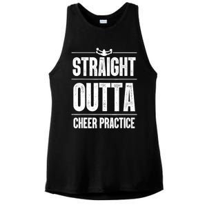 Funny Cheerleader Art Wo Girl Cheer Flyer Cheerleading Ladies PosiCharge Tri-Blend Wicking Tank