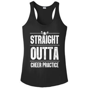 Funny Cheerleader Art Wo Girl Cheer Flyer Cheerleading Ladies PosiCharge Competitor Racerback Tank