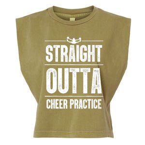 Funny Cheerleader Art Wo Girl Cheer Flyer Cheerleading Garment-Dyed Women's Muscle Tee