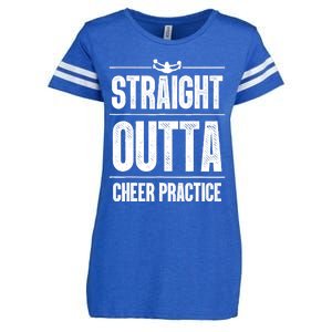 Funny Cheerleader Art Wo Girl Cheer Flyer Cheerleading Enza Ladies Jersey Football T-Shirt