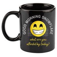 Funny Conservative Anti Cancel Culture Not Woke 11oz C Handle Ceramic Mug