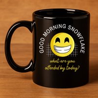 Funny Conservative Anti Cancel Culture Not Woke 11oz C Handle Ceramic Mug