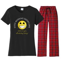 Funny Conservative Anti Cancel Culture Not Woke Women's Flannel Pajama Set