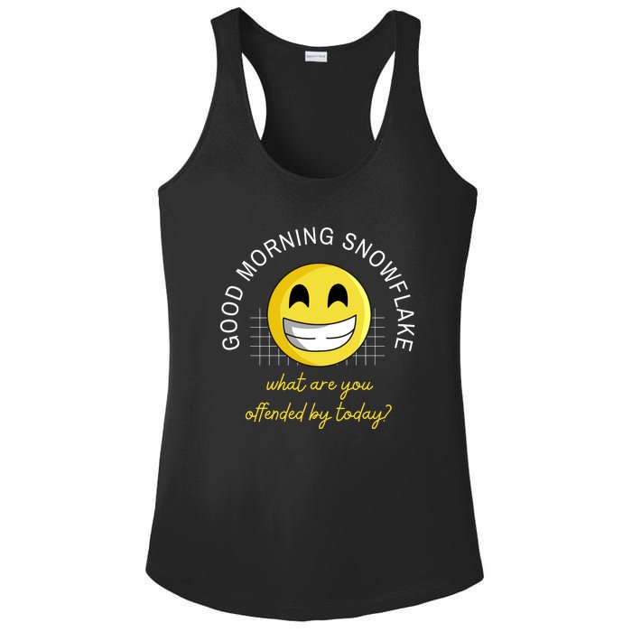 Funny Conservative Anti Cancel Culture Not Woke Ladies PosiCharge Competitor Racerback Tank