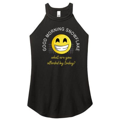 Funny Conservative Anti Cancel Culture Not Woke Women's Perfect Tri Rocker Tank