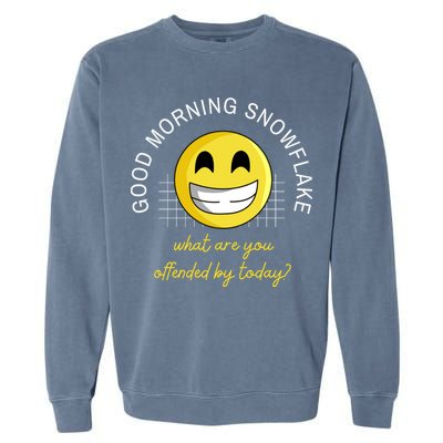 Funny Conservative Anti Cancel Culture Not Woke Garment-Dyed Sweatshirt