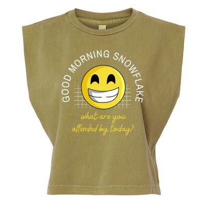 Funny Conservative Anti Cancel Culture Not Woke Garment-Dyed Women's Muscle Tee