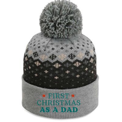 First Christmas As A Dad The Baniff Cuffed Pom Beanie