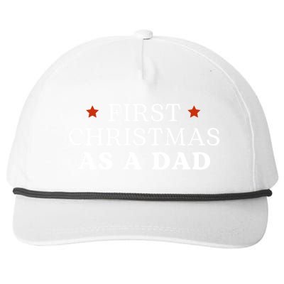 First Christmas As A Dad Snapback Five-Panel Rope Hat