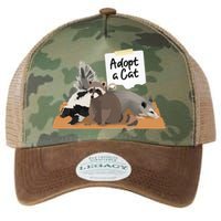 Funny Cute Adopt A Cat Skunk Raccoon Opossum Legacy Tie Dye Trucker Hat