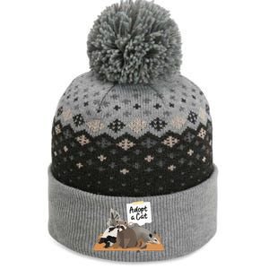 Funny Cute Adopt A Cat Skunk Raccoon Opossum The Baniff Cuffed Pom Beanie