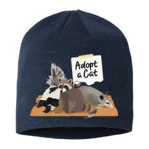 Funny Cute Adopt A Cat Skunk Raccoon Opossum Sustainable Beanie