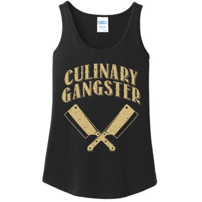 Funny Chef Art For Kitchen Restaurant Cooking Lovers Ladies Essential Tank