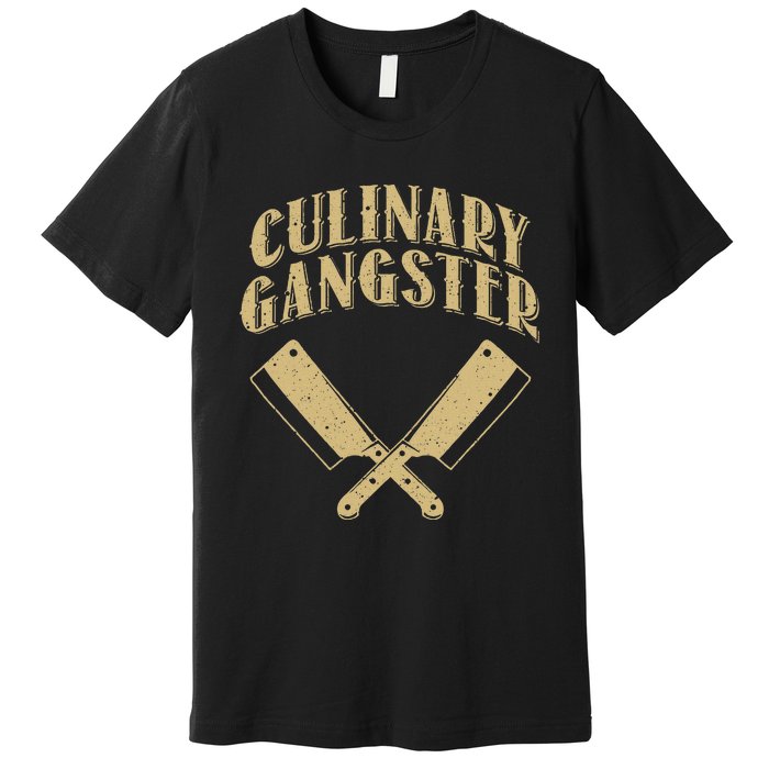 Funny Chef Art For Kitchen Restaurant Cooking Lovers Premium T-Shirt