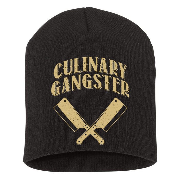 Funny Chef Art For Kitchen Restaurant Cooking Lovers Short Acrylic Beanie