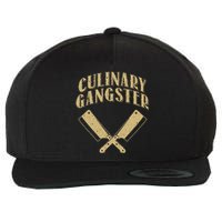 Funny Chef Art For Kitchen Restaurant Cooking Lovers Wool Snapback Cap