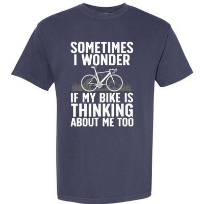 Funny Cycling Art For Bike Rider Track Racing Garment-Dyed Heavyweight T-Shirt