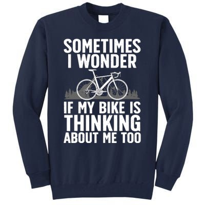 Funny Cycling Art For Bike Rider Track Racing Tall Sweatshirt