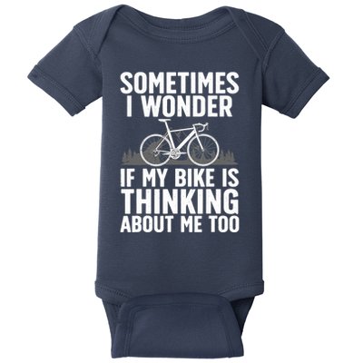 Funny Cycling Art For Bike Rider Track Racing Baby Bodysuit