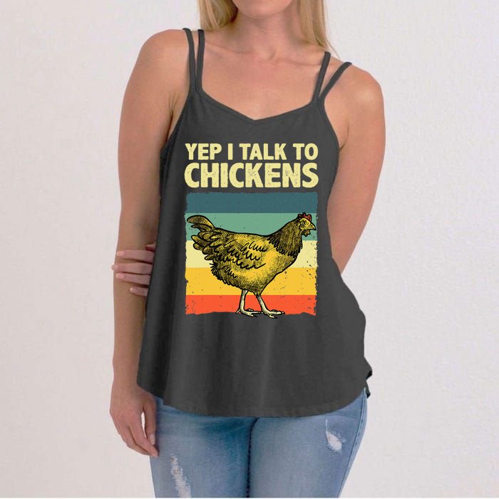 Funny Chicken Art For Wo Poultry Chicken Farmer Women's Strappy Tank