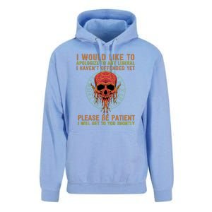 Funny Conservative Anti Woke Politically Incorrect Unisex Surf Hoodie