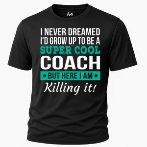 Funny Coach Appreciation Thank You Gift Cooling Performance Crew T-Shirt