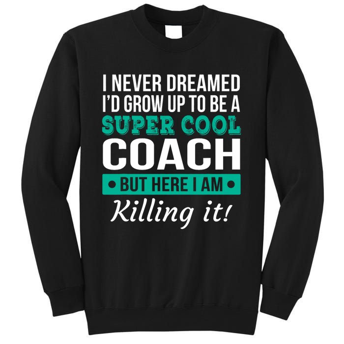 Funny Coach Appreciation Thank You Gift Tall Sweatshirt