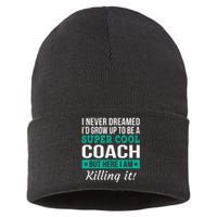 Funny Coach Appreciation Thank You Gift Sustainable Knit Beanie