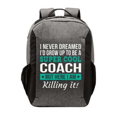 Funny Coach Appreciation Thank You Gift Vector Backpack