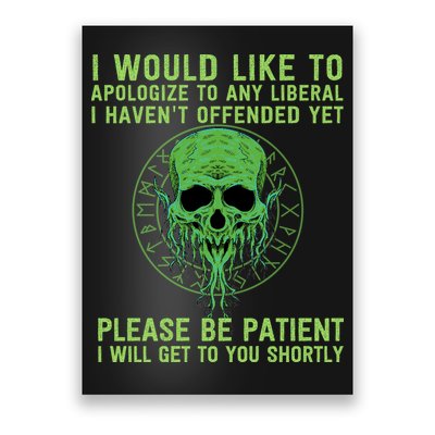 Funny Conservative Anti Woke Politically Incorrect Poster