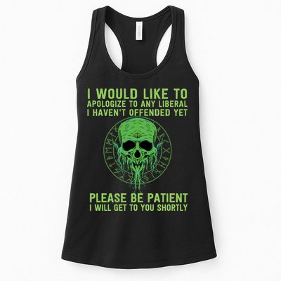 Funny Conservative Anti Woke Politically Incorrect Womens Tank Top