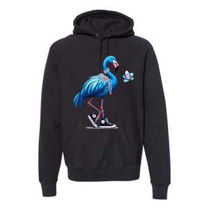 Flamingo Chucks And Pearls Comma La Kamala 2024 Premium Hoodie