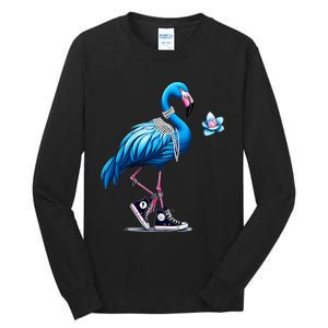 Flamingo Chucks And Pearls Comma La Kamala 2024 Tall Long Sleeve T-Shirt