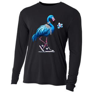 Flamingo Chucks And Pearls Comma La Kamala 2024 Cooling Performance Long Sleeve Crew