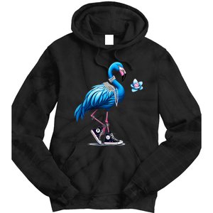 Flamingo Chucks And Pearls Comma La Kamala 2024 Tie Dye Hoodie