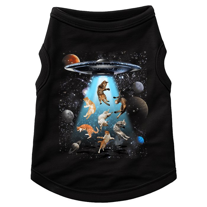 Funny Cat Astronaut Outer Space Watercolor Splash Cat Lover Doggie Tank