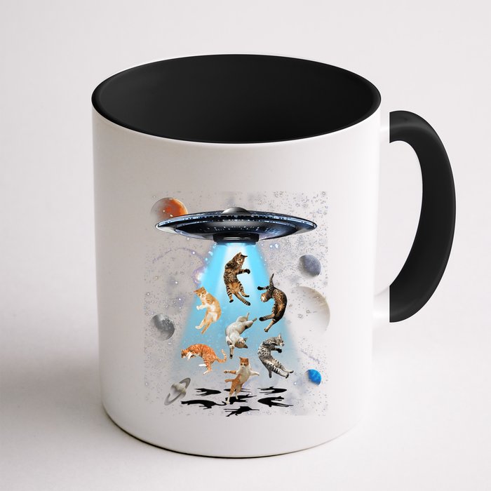 Funny Cat Astronaut Outer Space Watercolor Splash Cat Lover Mug