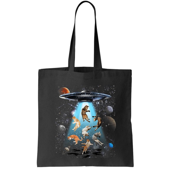 Funny Cat Astronaut Outer Space Watercolor Splash Cat Lover Bag